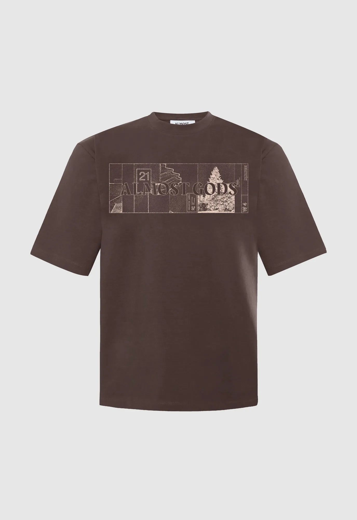 System Relaxed Tee in Brown