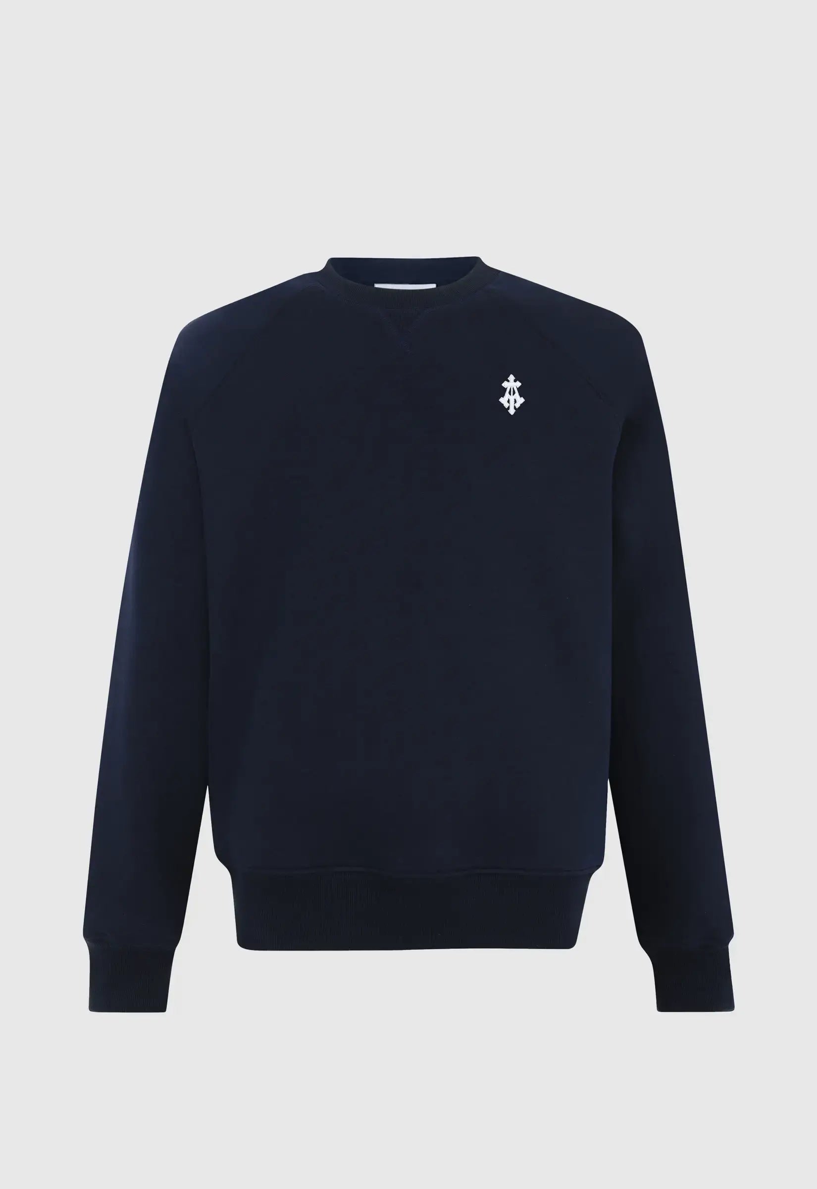 Alpha Cross Embroidered Sweatshirt In Navy